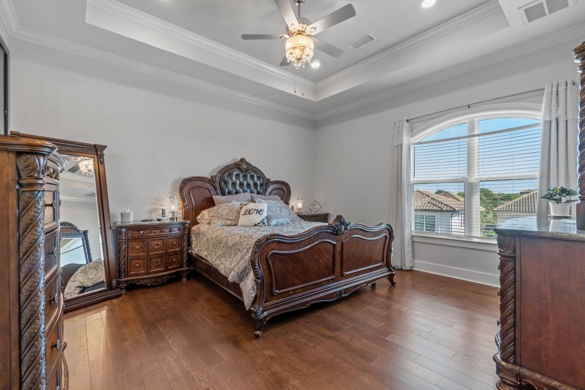 234 Inverrary Drive Destin, FL 32541 - Photo 48 of 53 a bedroom with a bed and a large window with the outer view