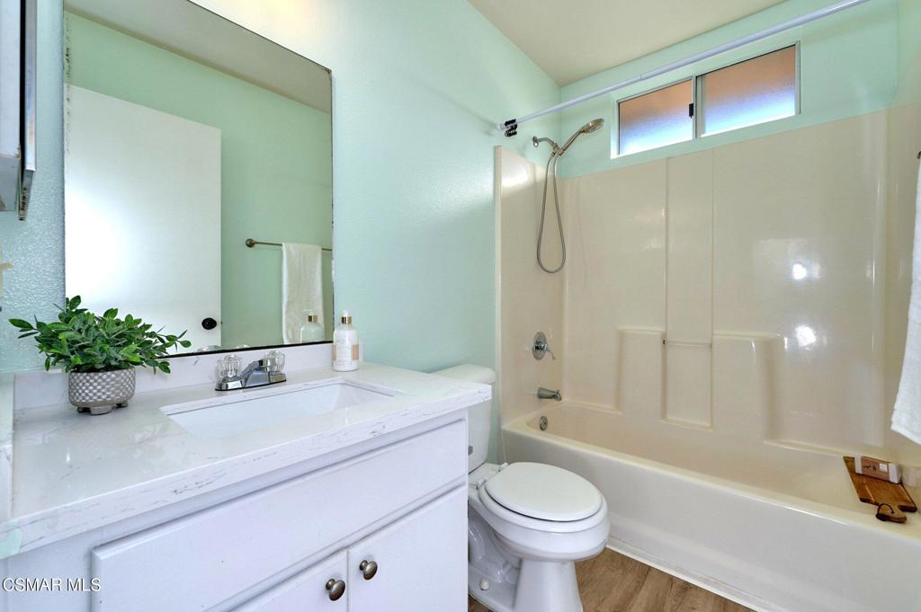 4508 Apricot Road, Unit B Simi Valley, CA 93063 - Photo 23 of 44 a bathroom with a sink a toilet and shower