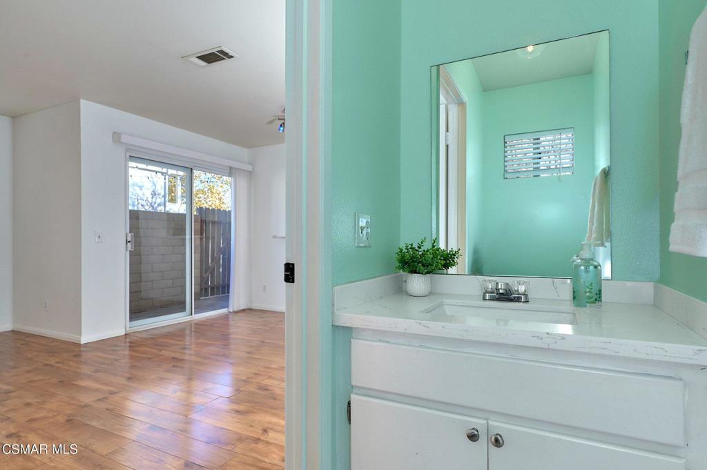 4508 Apricot Road, Unit B Simi Valley, CA 93063 - Photo 8 of 44 a bathroom with a sink and a mirror