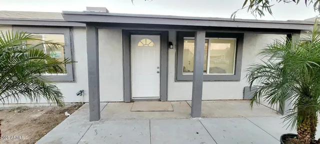 a view of front door