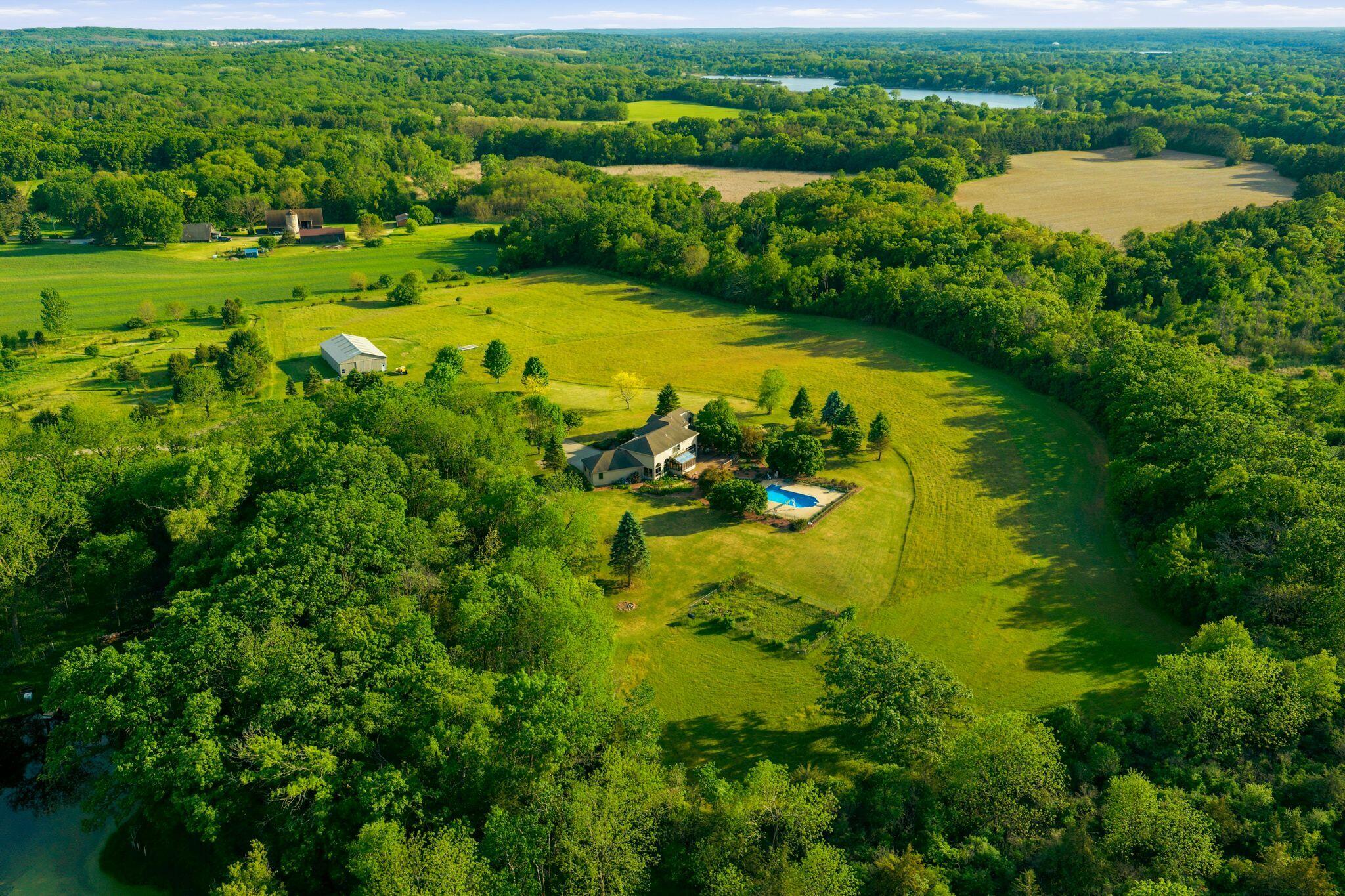 W350S1951 Waterville Road Ottawa, WI 53066 - Photo 53 of 60 Drone Shot of Property