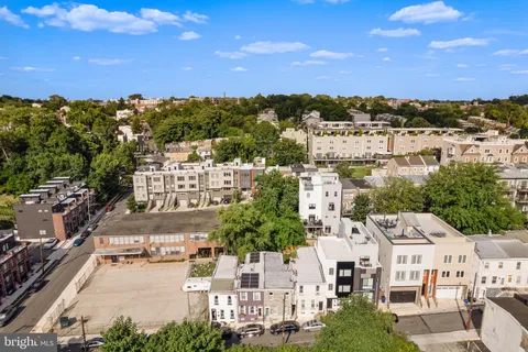 an aerial view of multiple house