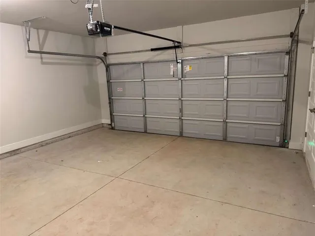 a view of a garage
