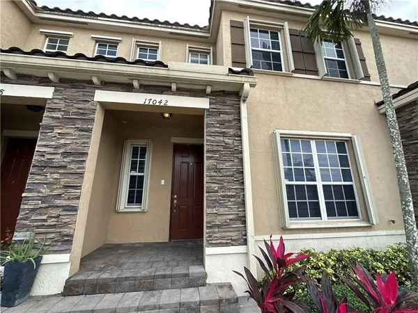 a front view of a house