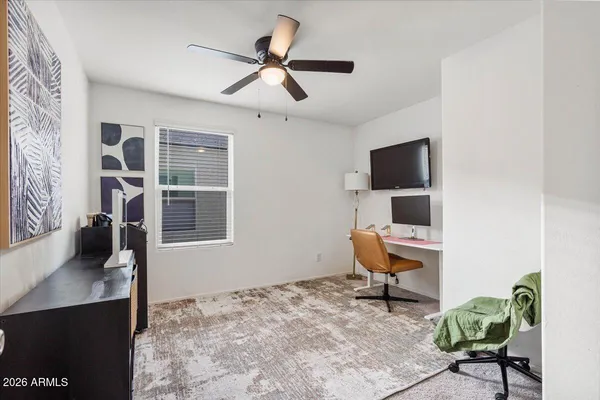 a view of yard with furniture