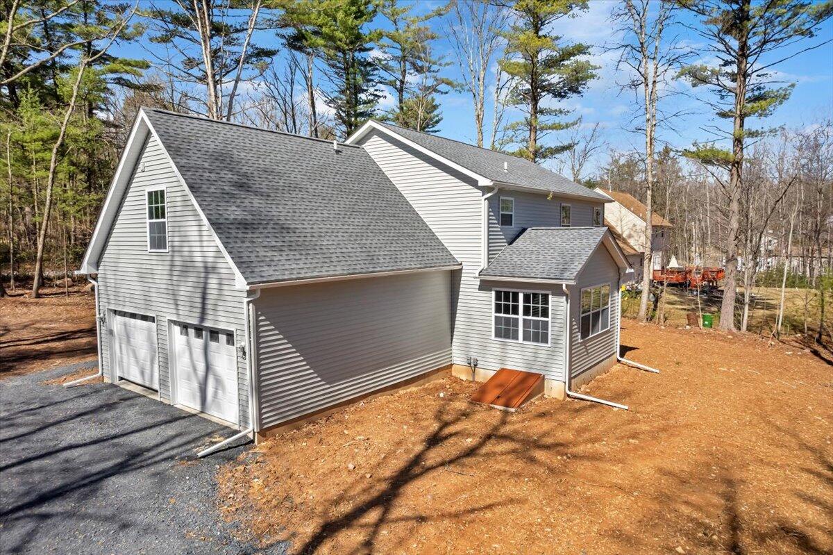552 Long Mountain Road Effort, PA 18330 - Photo 42 of 47 a view of a house with wooden fence