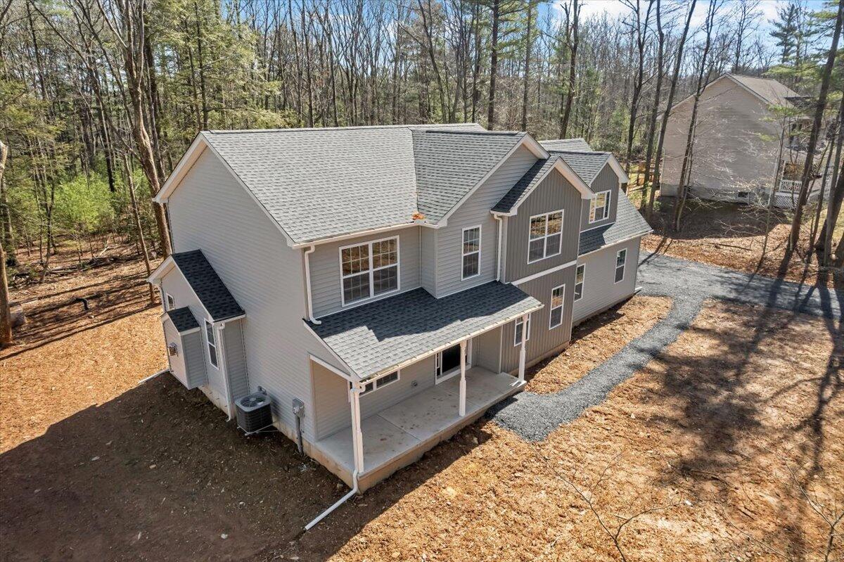 552 Long Mountain Road Effort, PA 18330 - Photo 46 of 47 a view of a house with a yard from a balcony