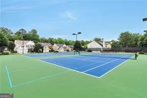 a view of a tennis court