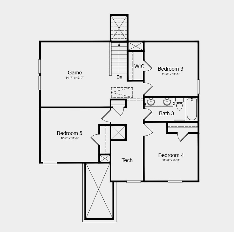 21915 Sam Raburn Drive Tomball, TX 77375 - Photo 32 of 32 Second Floor Plan