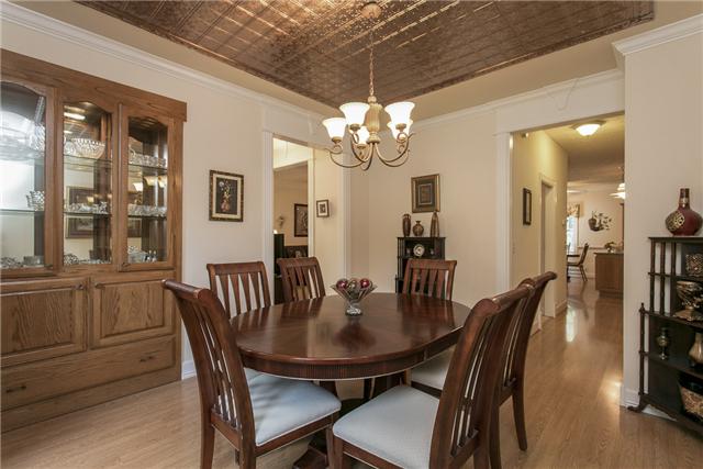 403 Shirley Road Smyrna, TN 37167 - Photo 2 of 20 Formal dining room with built-in china cabinet and copper ceiling