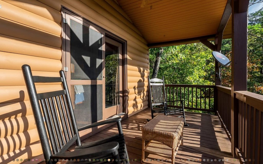 335 Mountain Laurel Lane Blue Ridge, GA 30513 - Photo 20 of 67 a view of a balcony with wooden floor
