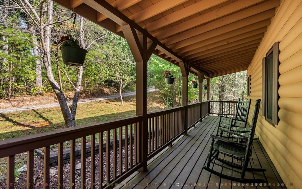 335 Mountain Laurel Lane Blue Ridge, GA 30513 - Photo 32 of 67 a view of balcony with wooden floor