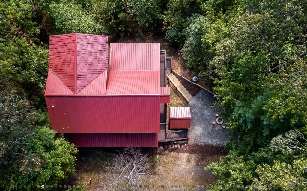 335 Mountain Laurel Lane Blue Ridge, GA 30513 - Photo 59 of 67 an aerial view of a house with a yard and large trees
