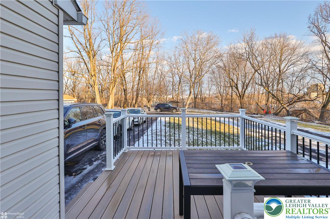 521 South New Street Nazareth, PA 18064 - Photo 26 of 29 a view of balcony with wooden floor and outdoor seating