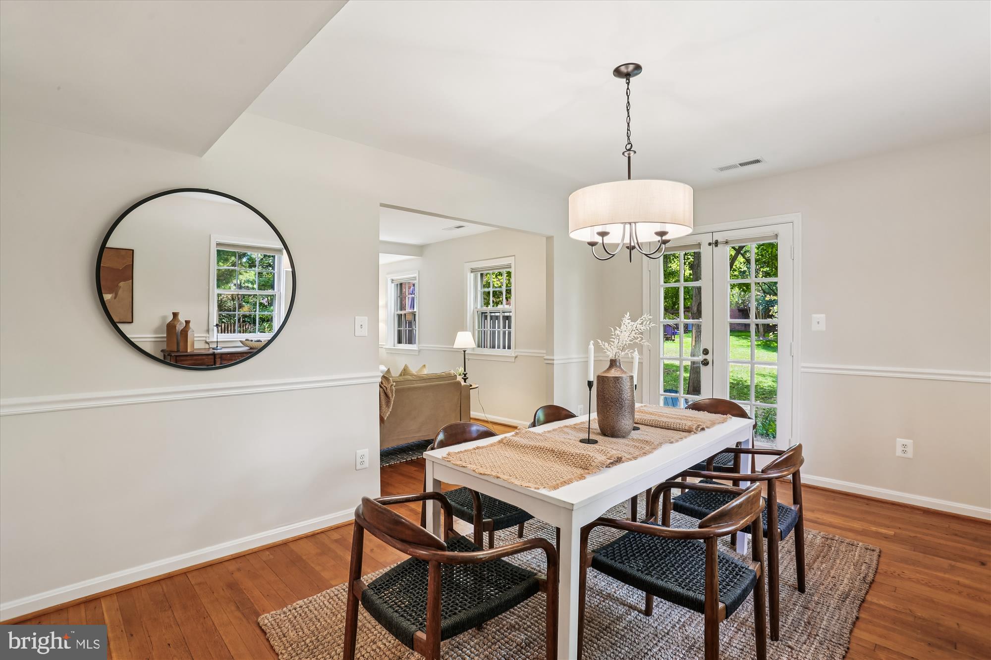 6734 Hillandale Road, Unit 9 Chevy Chase, MD 20815 - Photo 15 of 51 Dining room with French door access to patio