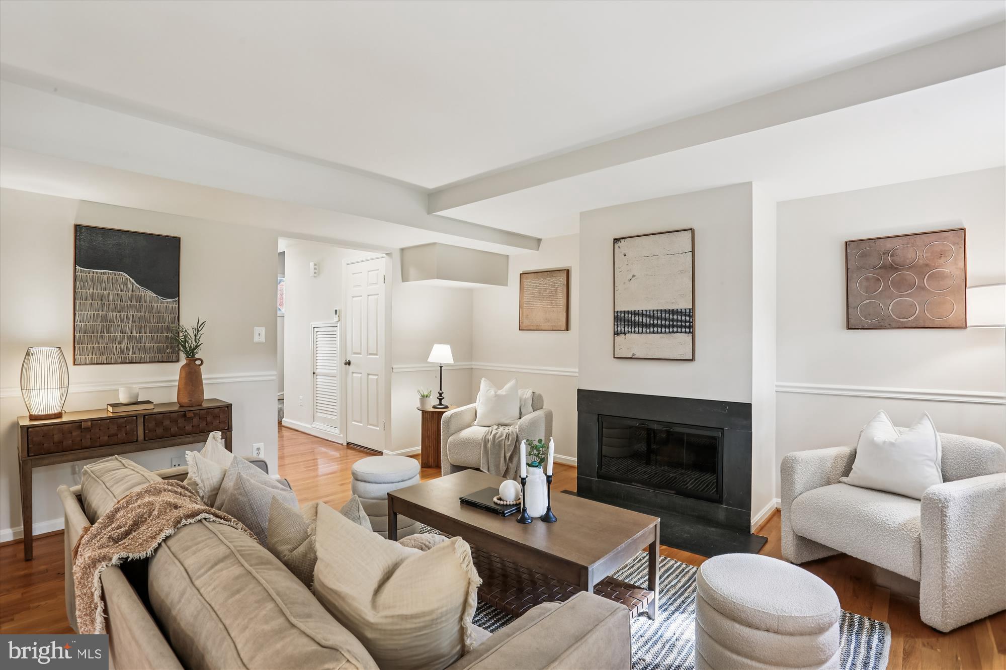 6734 Hillandale Road, Unit 9 Chevy Chase, MD 20815 - Photo 19 of 51 Living room with hardwood flooring
