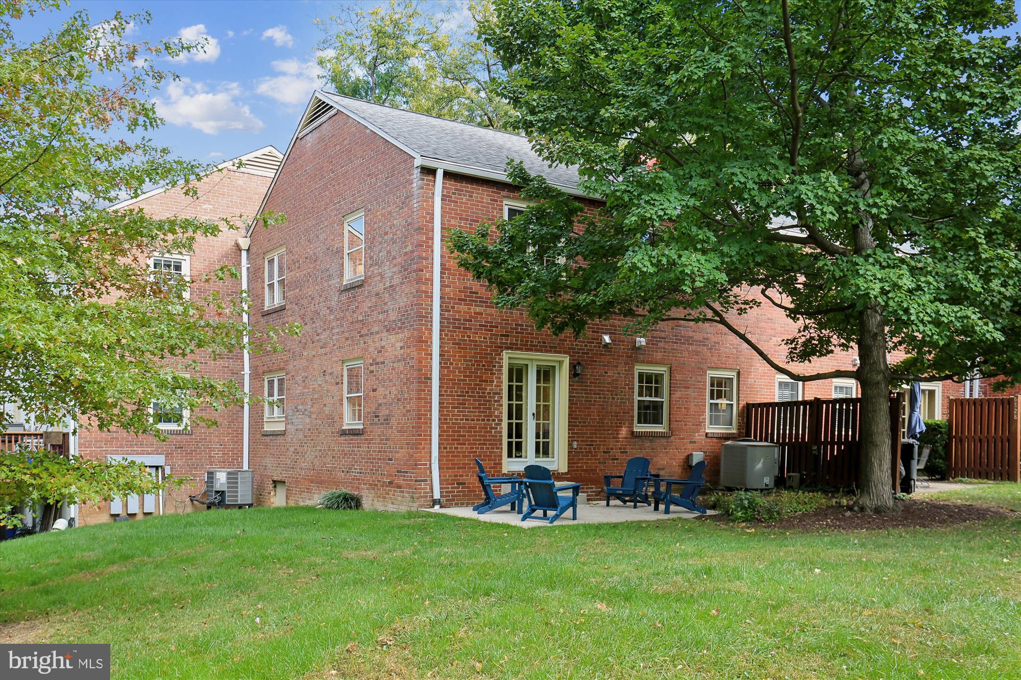 6734 Hillandale Road, Unit 9 Chevy Chase, MD 20815 - Photo 3 of 51 Rear end unit elevation with patio