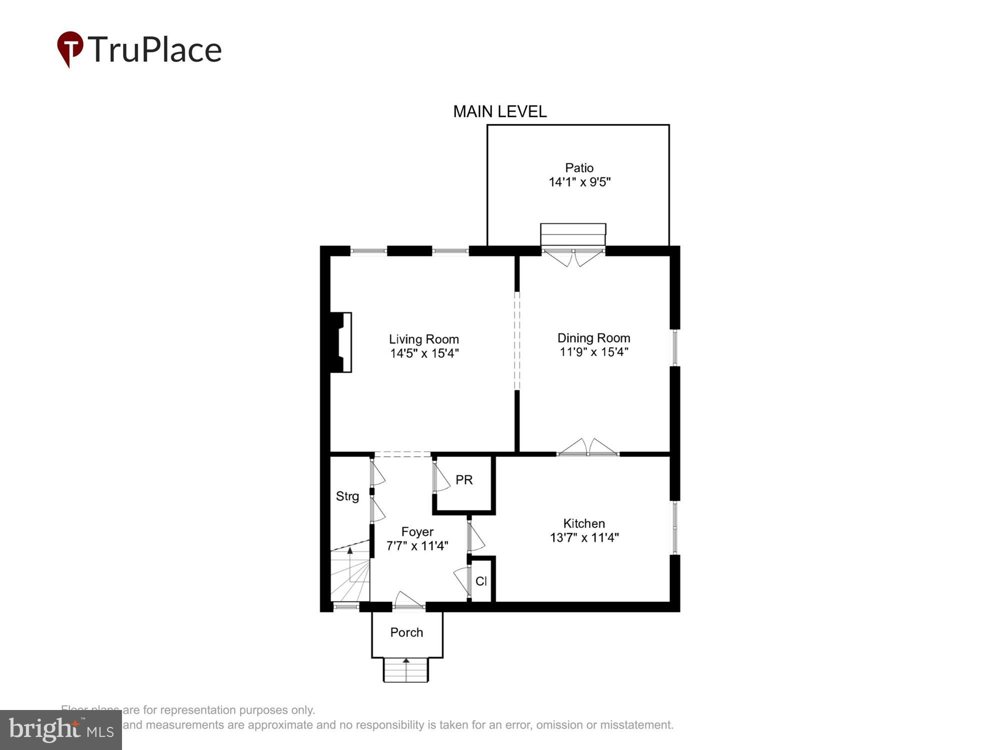 6734 Hillandale Road, Unit 9 Chevy Chase, MD 20815 - Photo 50 of 51 Main level floorplan