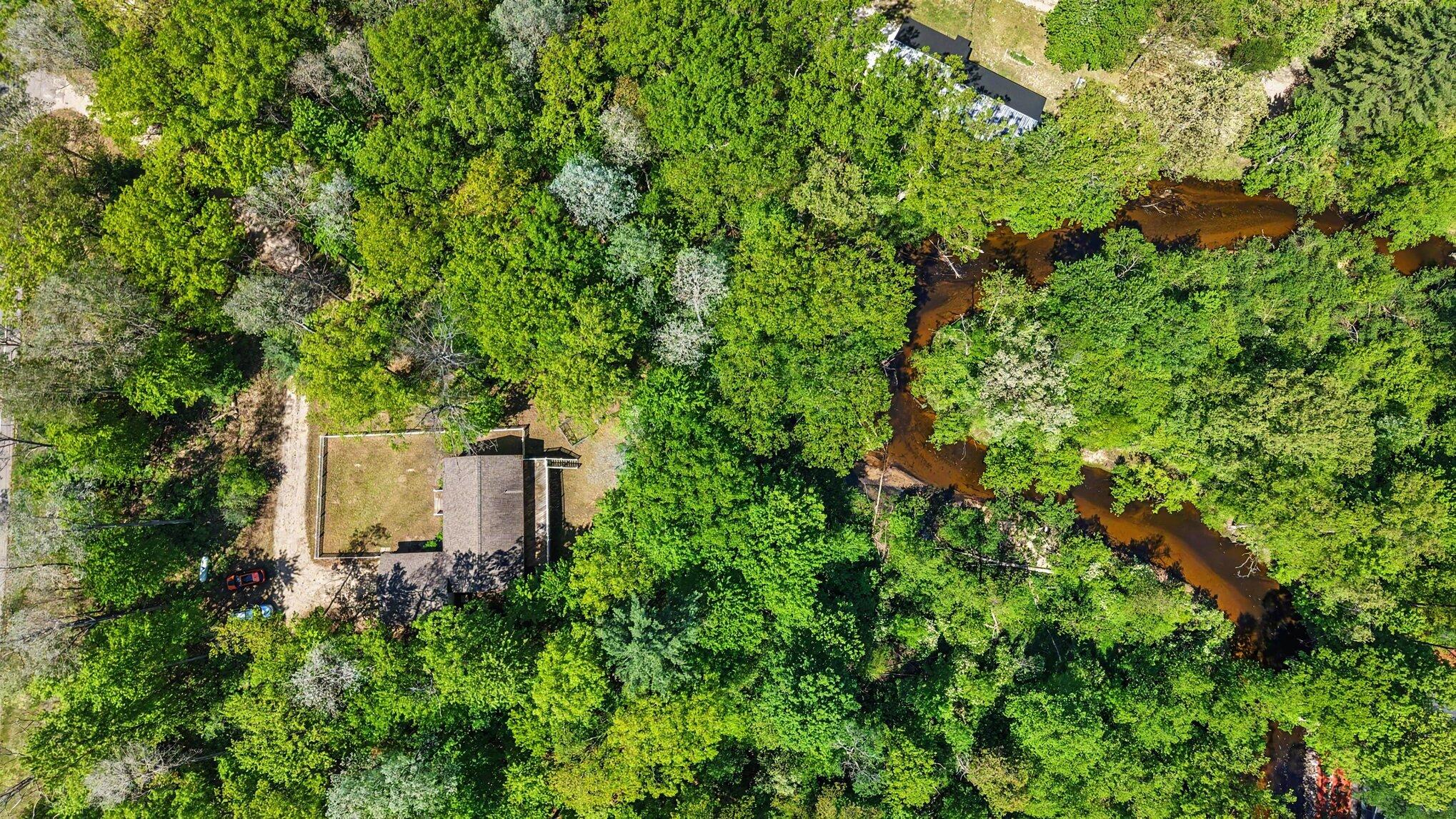 Aerial Little Manistee River