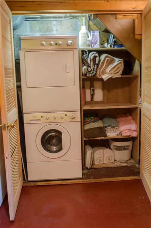 1032 Poplar Stream Road Kingfield, ME 04947 - Photo 22 of 26 Ground level stackable washer and dryer