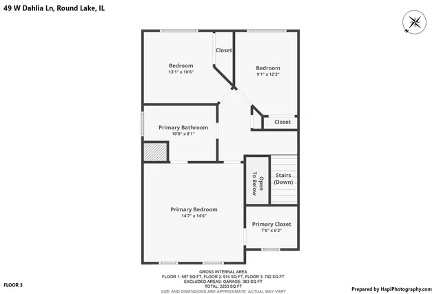 $350,000 | 49 West Dahlia Lane, Round Lake Beach, IL 60073
