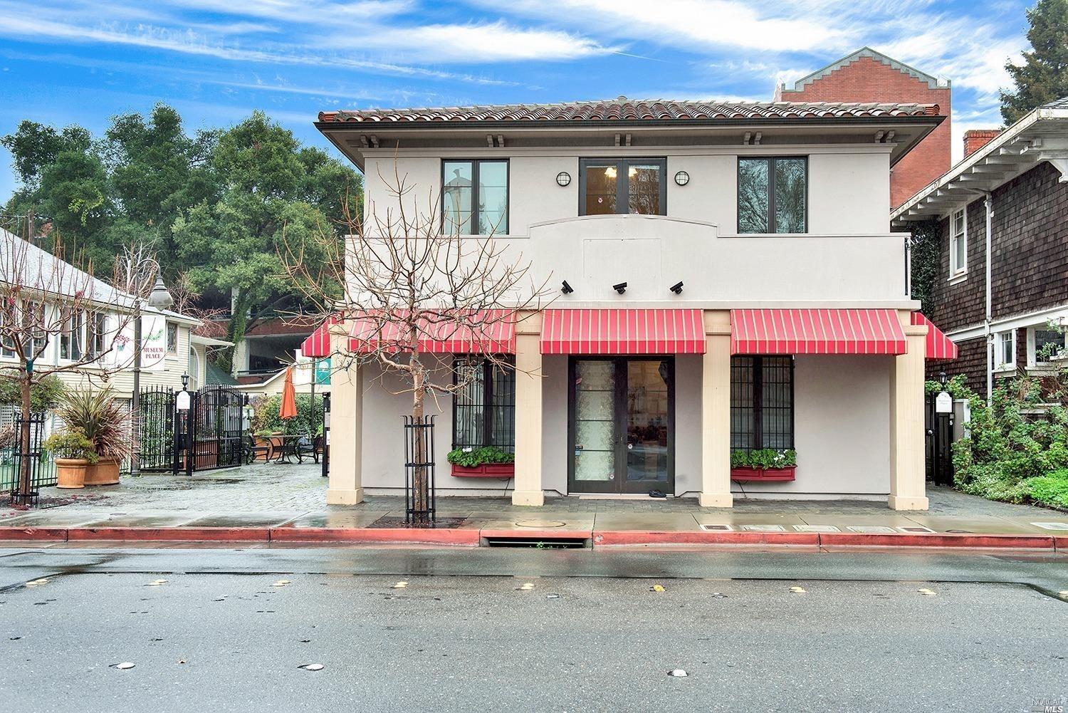 a front view of school