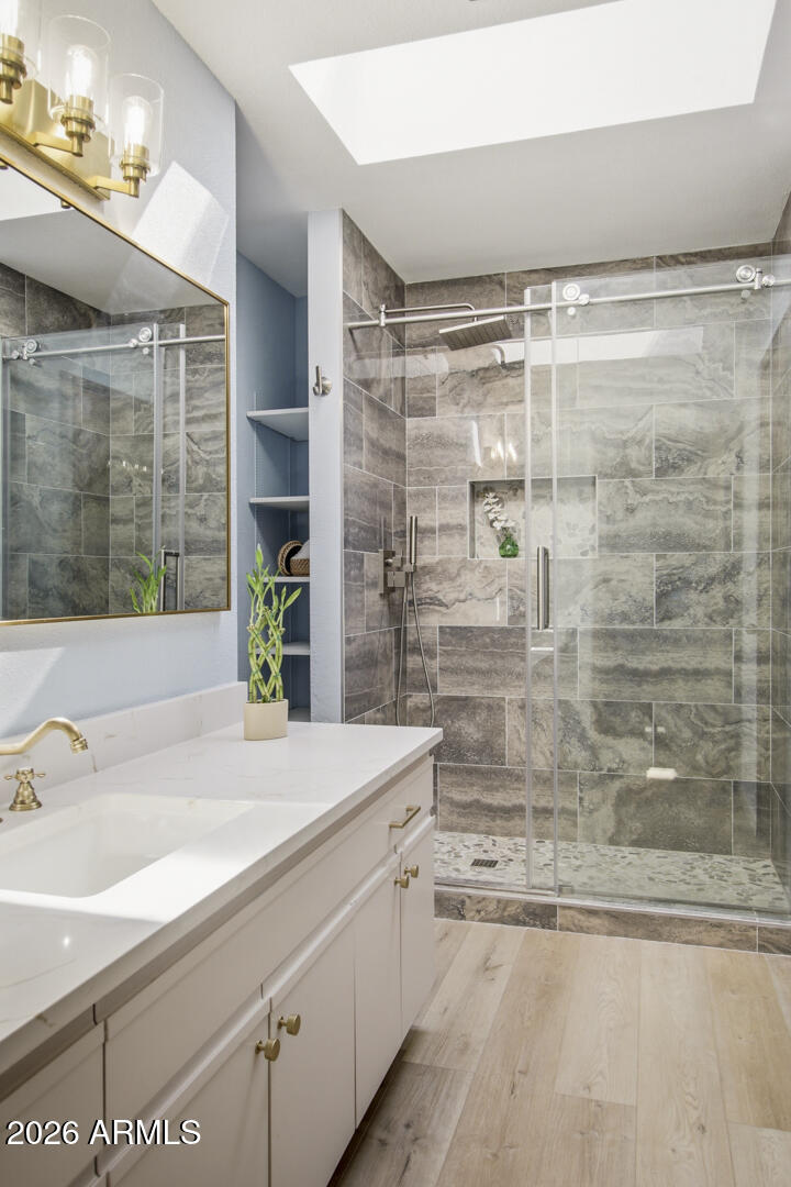 165 Verde Valley School Road, Unit 6 Sedona, AZ 86351 - Photo 27 of 40 a bathroom with a sink and a shower