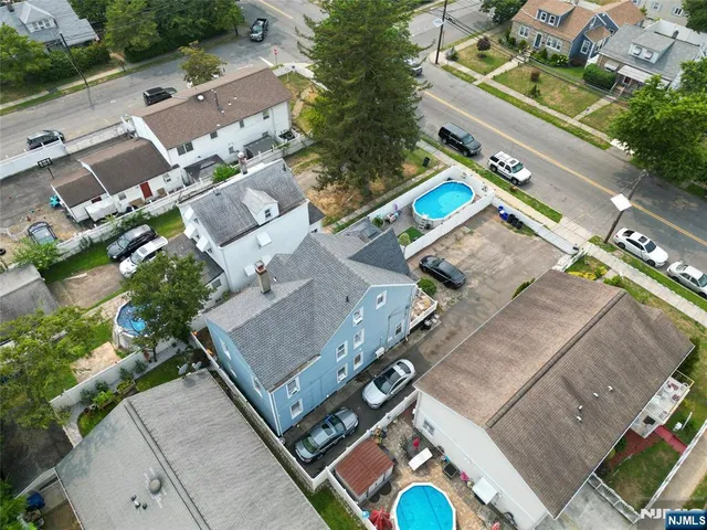 an aerial view of a city