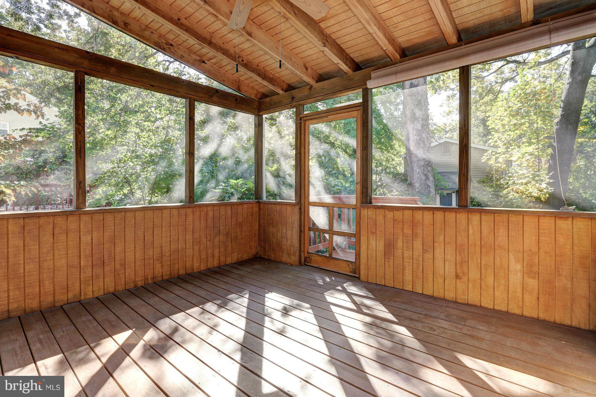 9222 Glenville Road Silver Spring, MD 20901 - Photo 14 of 30 Screened Porch Overlooks Shady Back Yard