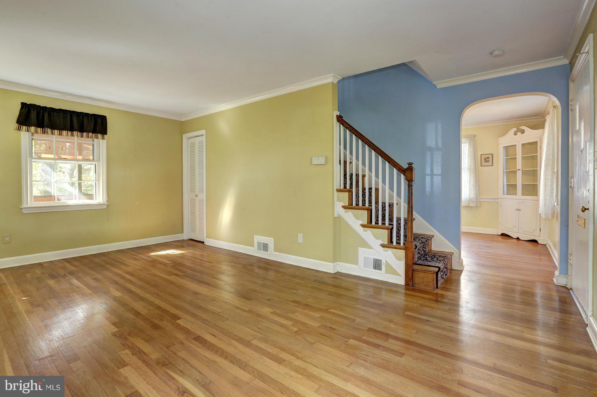 9222 Glenville Road Silver Spring, MD 20901 - Photo 4 of 30 LR Features Hardwood Floors and Crown Molding