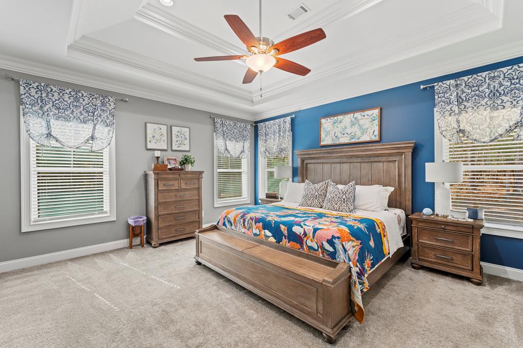 2800 Hopewell Church Road Pine Mountain, GA 31822 - Photo 21 of 38 a bedroom with a bed and a ceiling fan