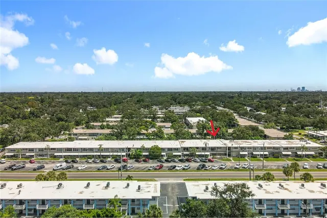 an aerial view of a city