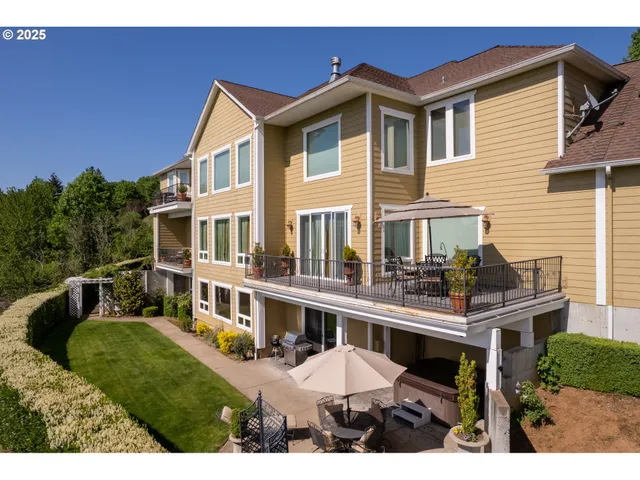 a view of a house with a swimming pool