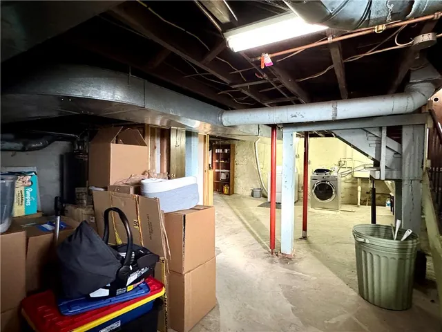 a view of a storage & utility room