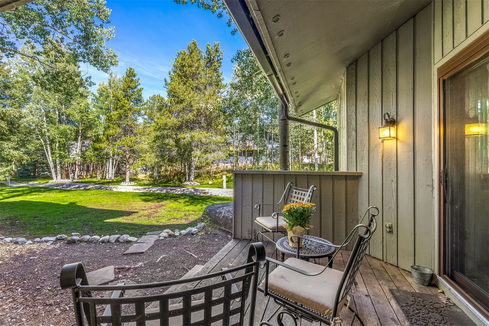 1977 Soda Ridge Road, Unit 1194 Keystone, CO 80435 - Photo 3 of 38 a view of a patio in backyard