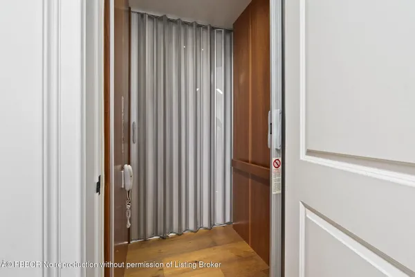 a view of a terrace with sky view