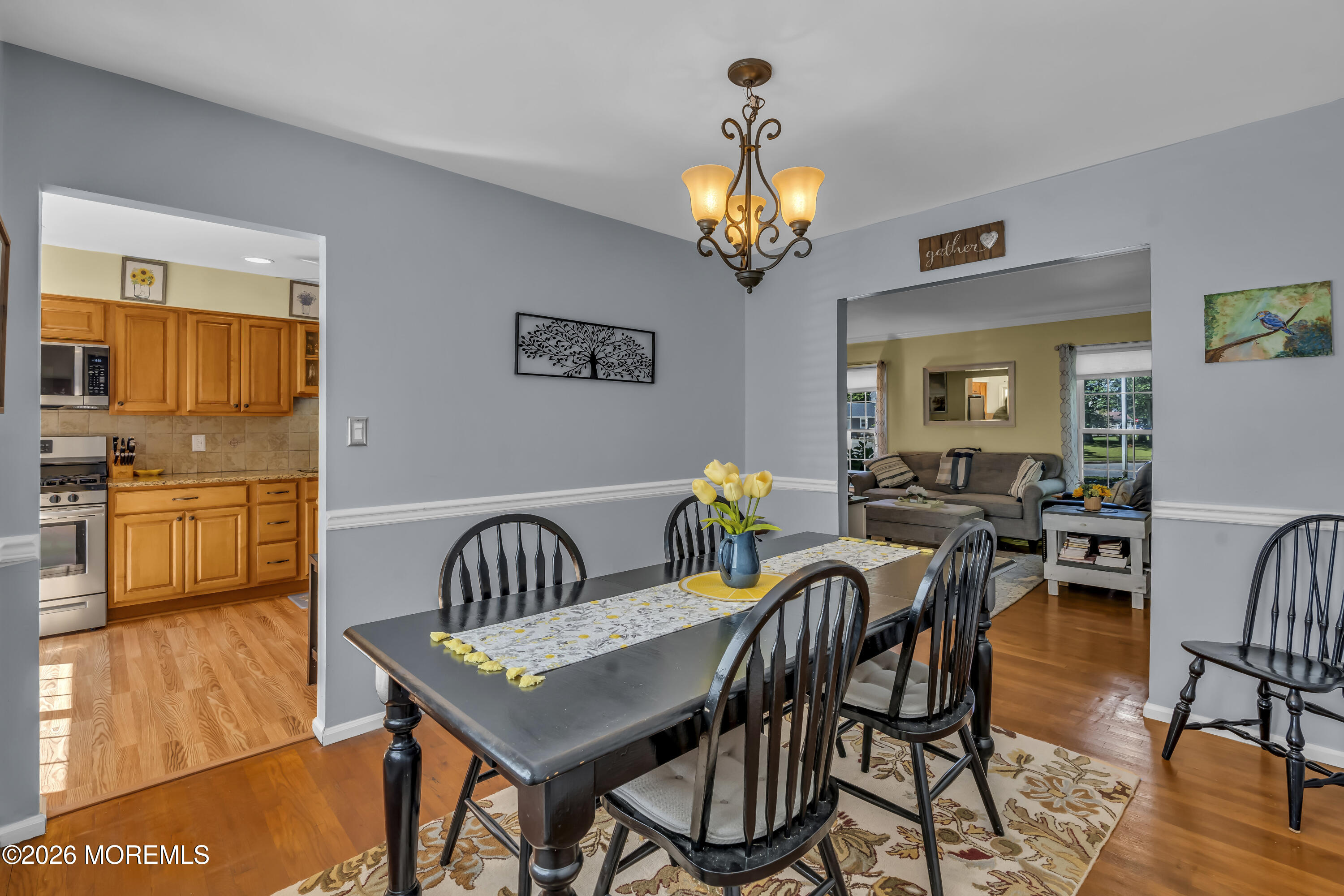 18 Claire Circle Howell, NJ 07731 - Photo 15 of 41 a view of a dining room with furniture and wooden floor