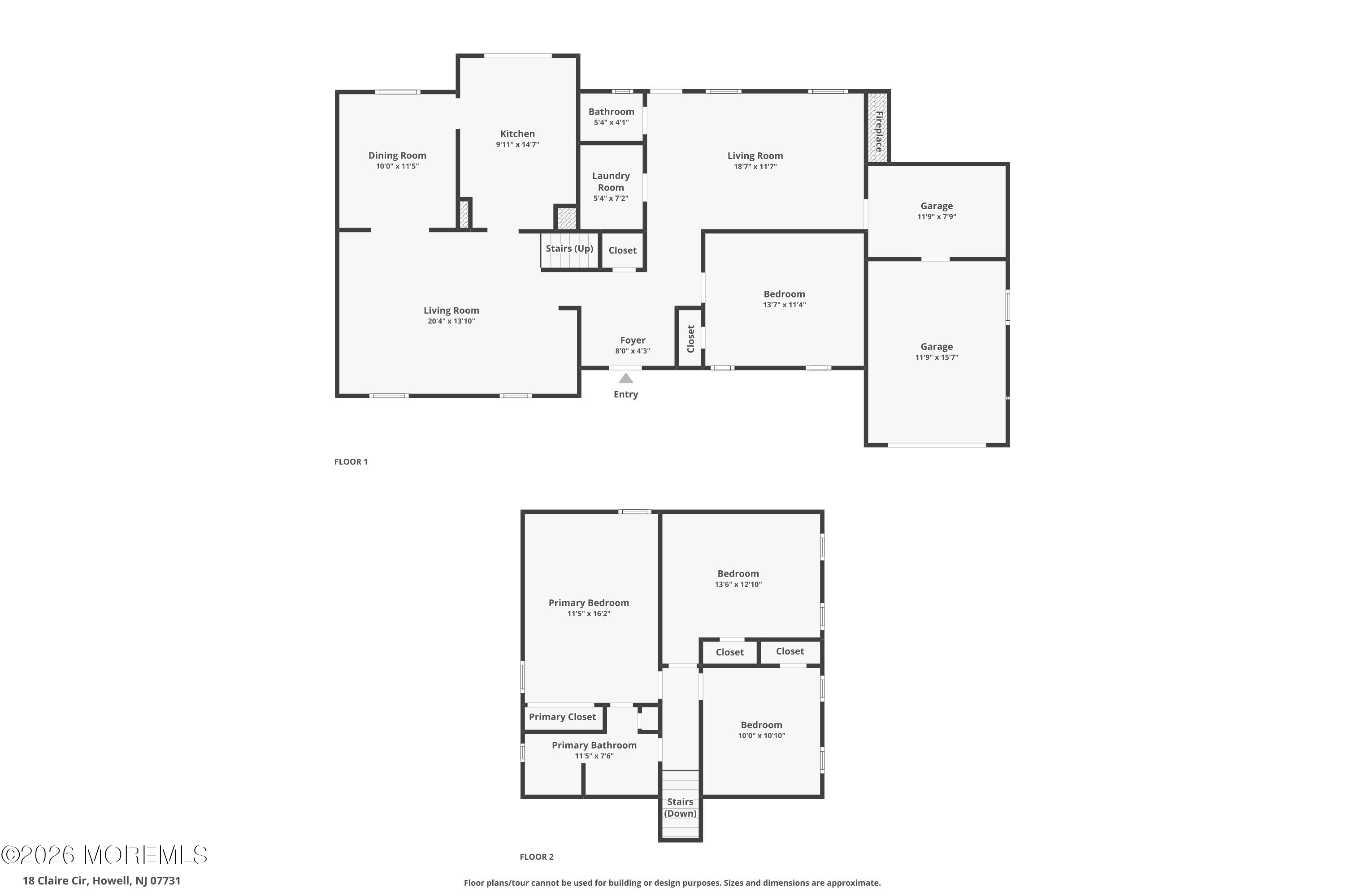18 Claire Circle Howell, NJ 07731 - Photo 41 of 41 a picture of a floor plan
