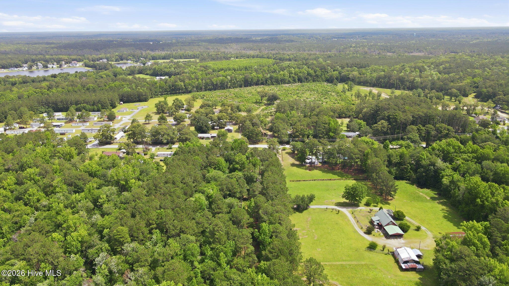 1040 Broad Creek Road New Bern, NC 28560 - Photo 40 of 47 Back aerial view of lot