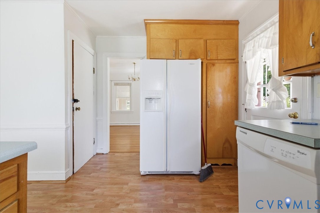 8100 Sandy Ridge Road Hopewell, VA 23860 - Photo 11 of 36 Kitchen with wood-finish flooring and light wood c