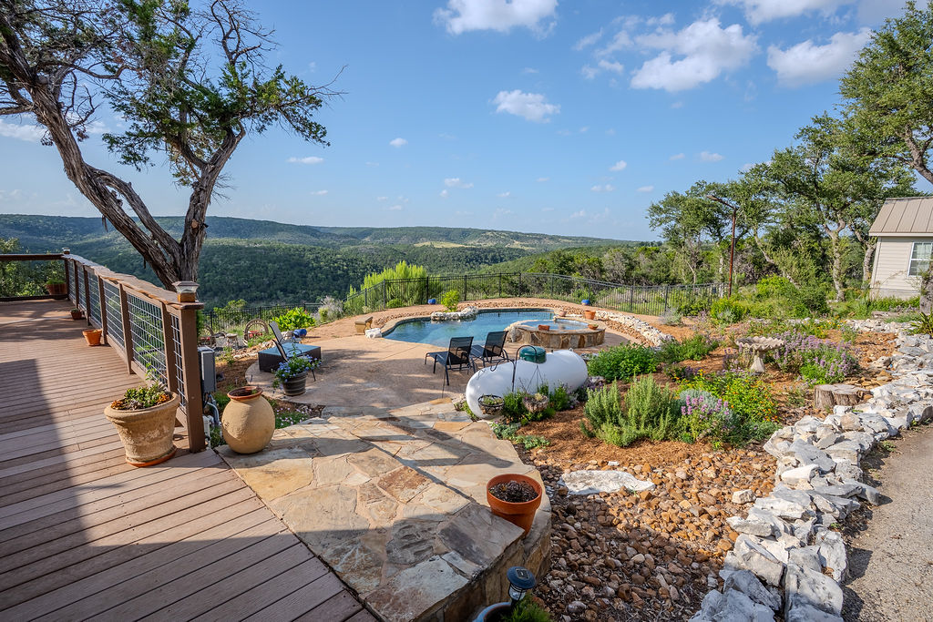 1950 Estrellita Ranch Road Canyon Lake, TX 78133 - Photo 3 of 34 a view of a terrace with seating space