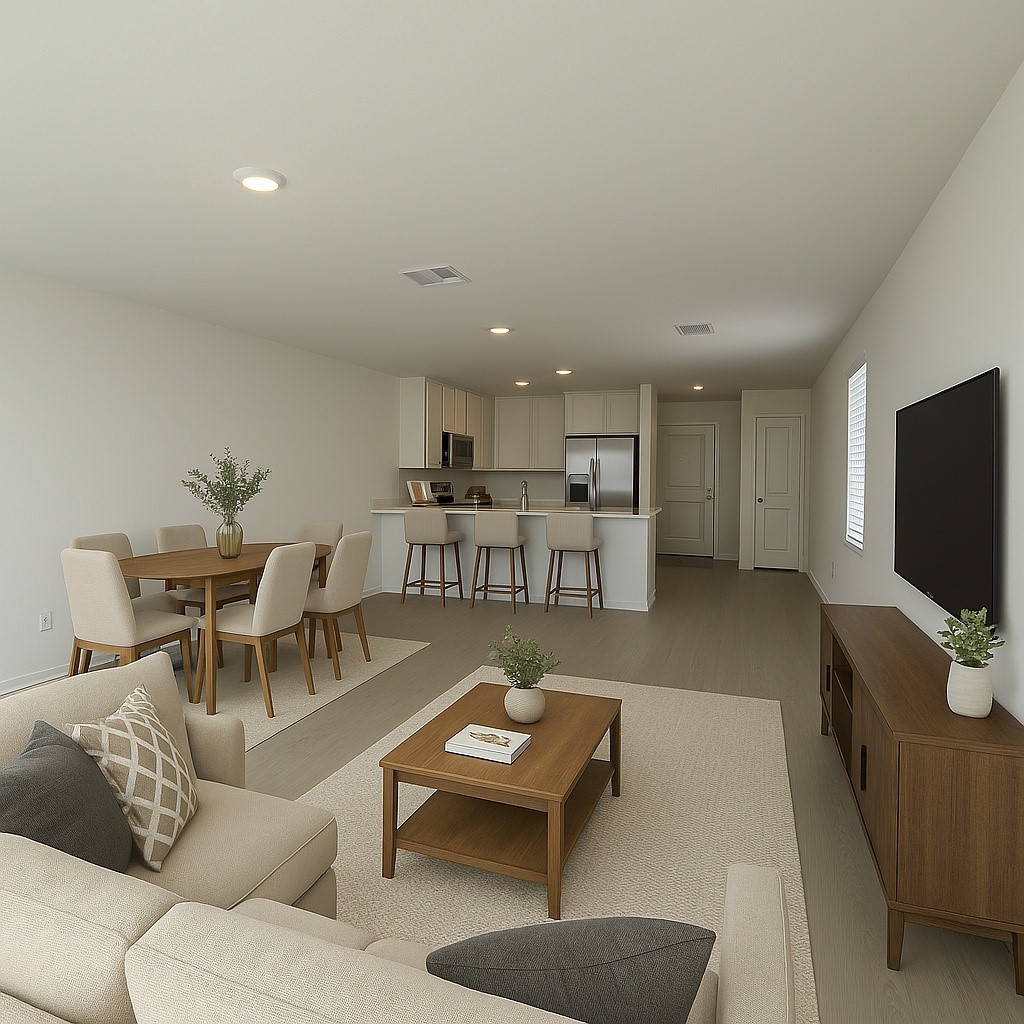 1739 West Stroker Road Crosby, TX 77532 - Photo 2 of 12 a living room with furniture and a flat screen tv