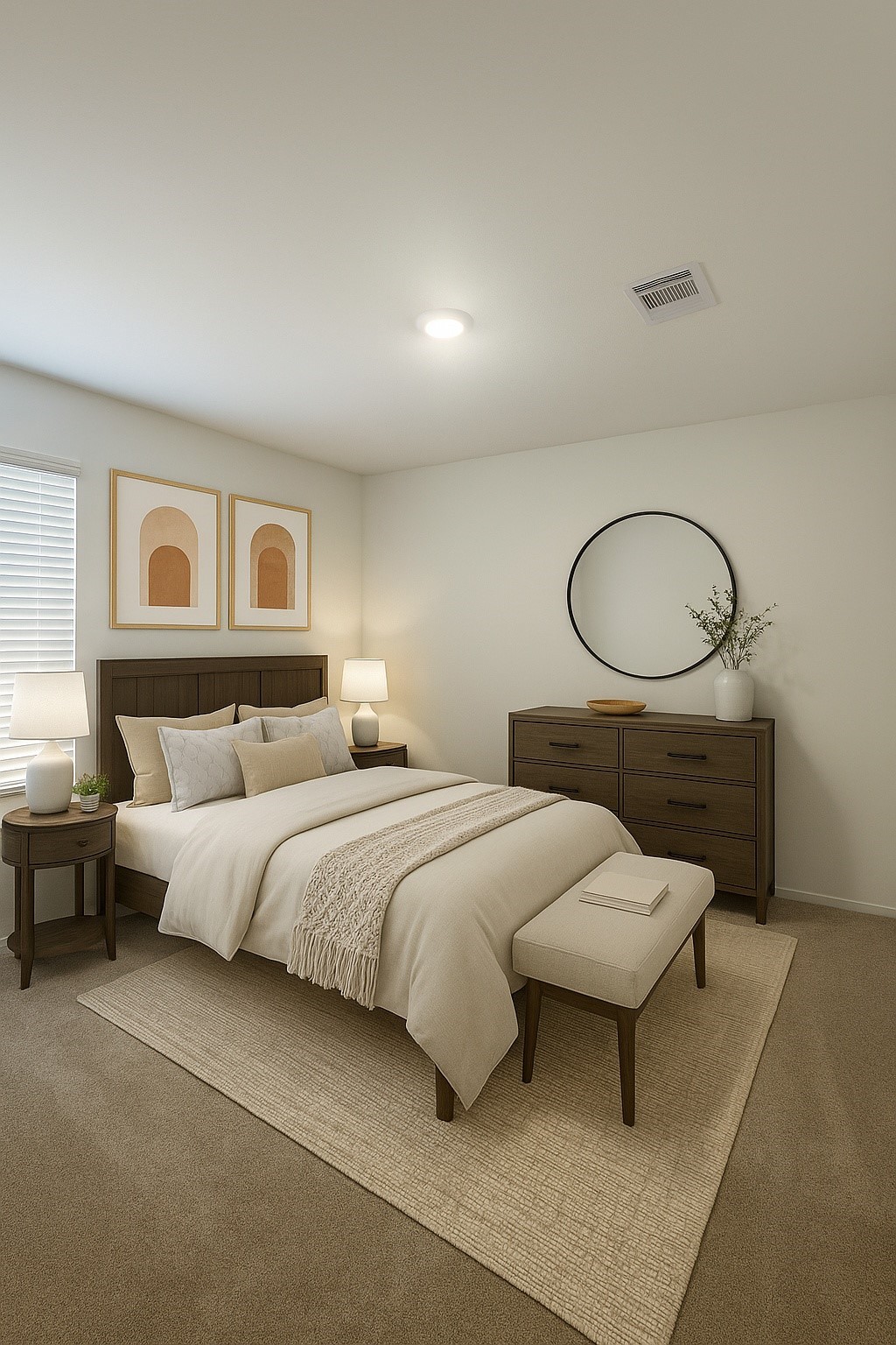 1739 West Stroker Road Crosby, TX 77532 - Photo 8 of 12 a bedroom with bed and a chandelier