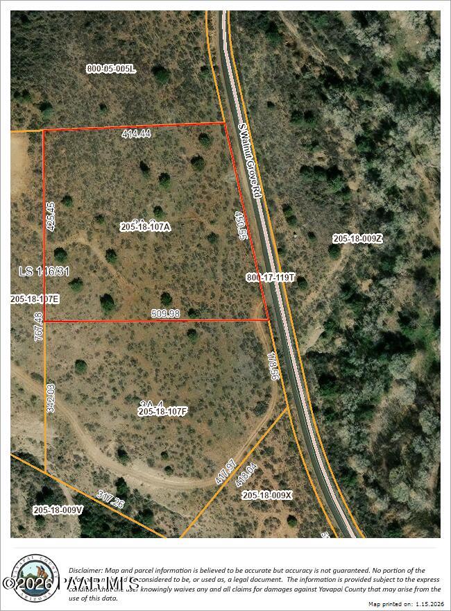 0 South Walnut Grove Road Kirkland, AZ 86332 - Photo 1 of 16 3A-3 county image with dimensions