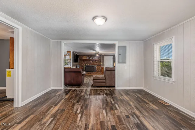 a view of livingroom with furniture and wooden floor