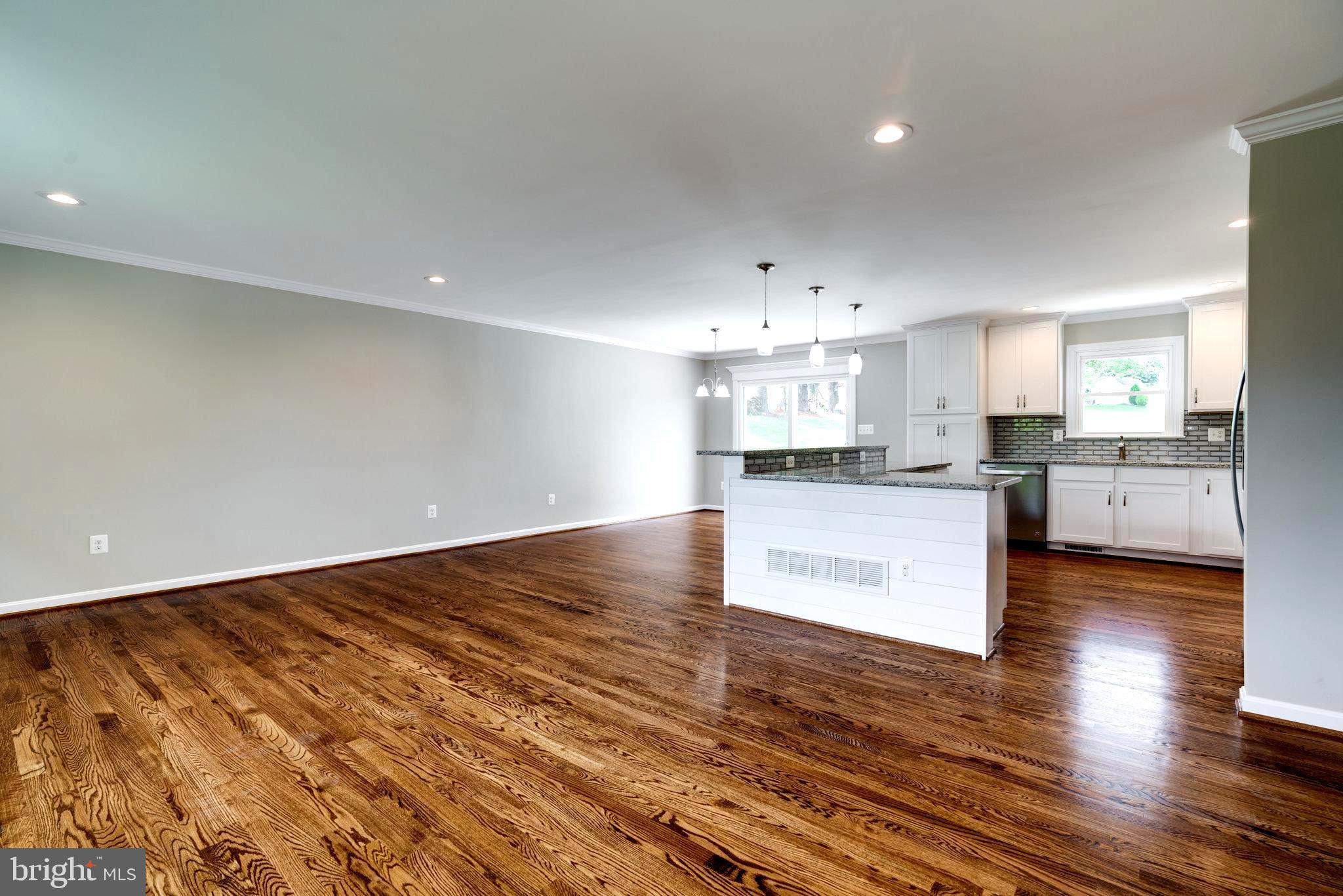 Open Concept Great Room with Hardwood Floors