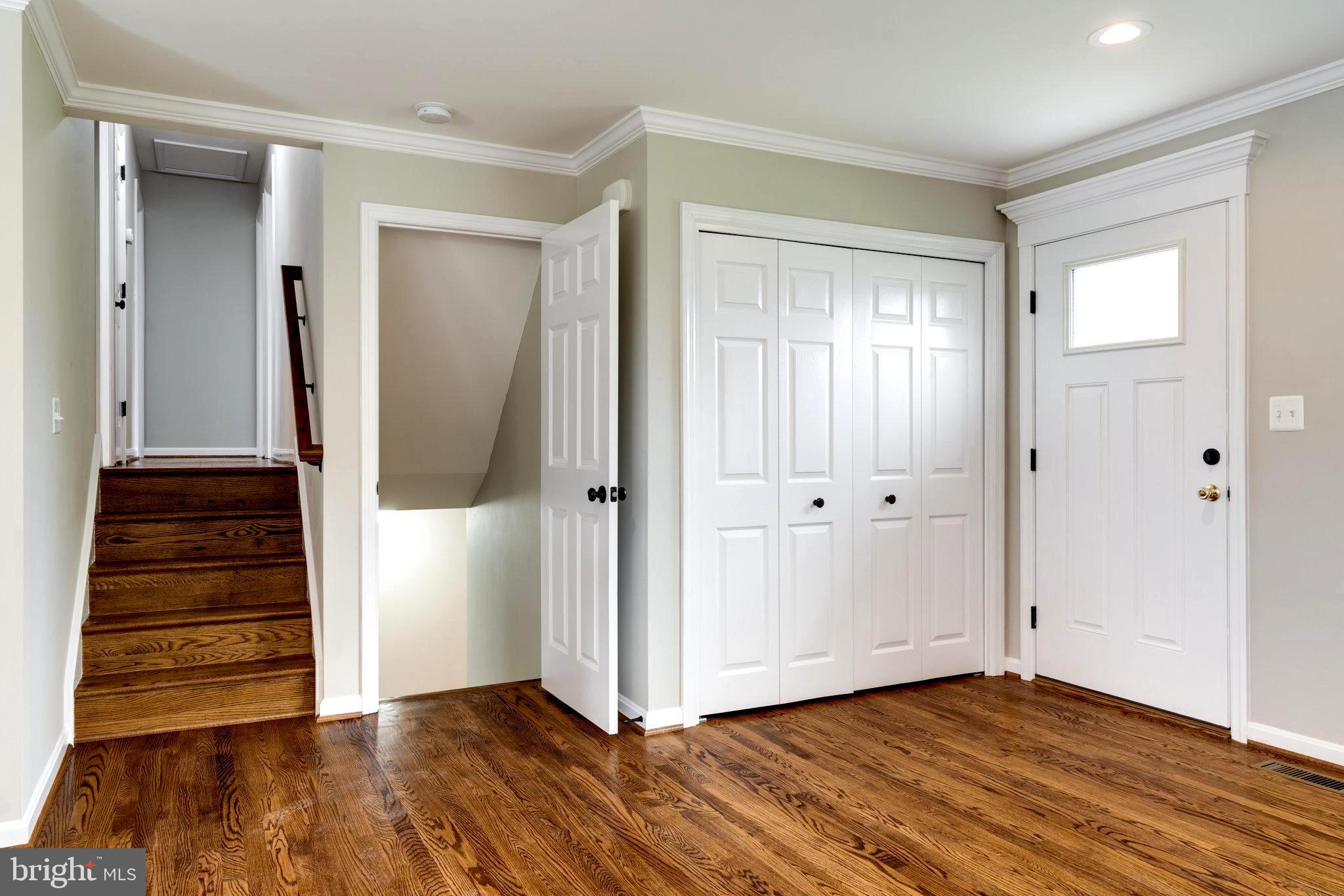 Entry Area with Double Coat Closet