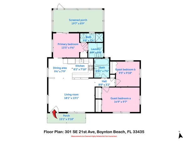 $2,650 | 301 Southeast 21st Avenue, Boynton Beach, FL 33435