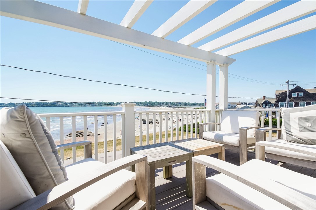 28 Esplanade Middletown, RI 02842 - Photo 4 of 39 Deck overlooking beach and Newport