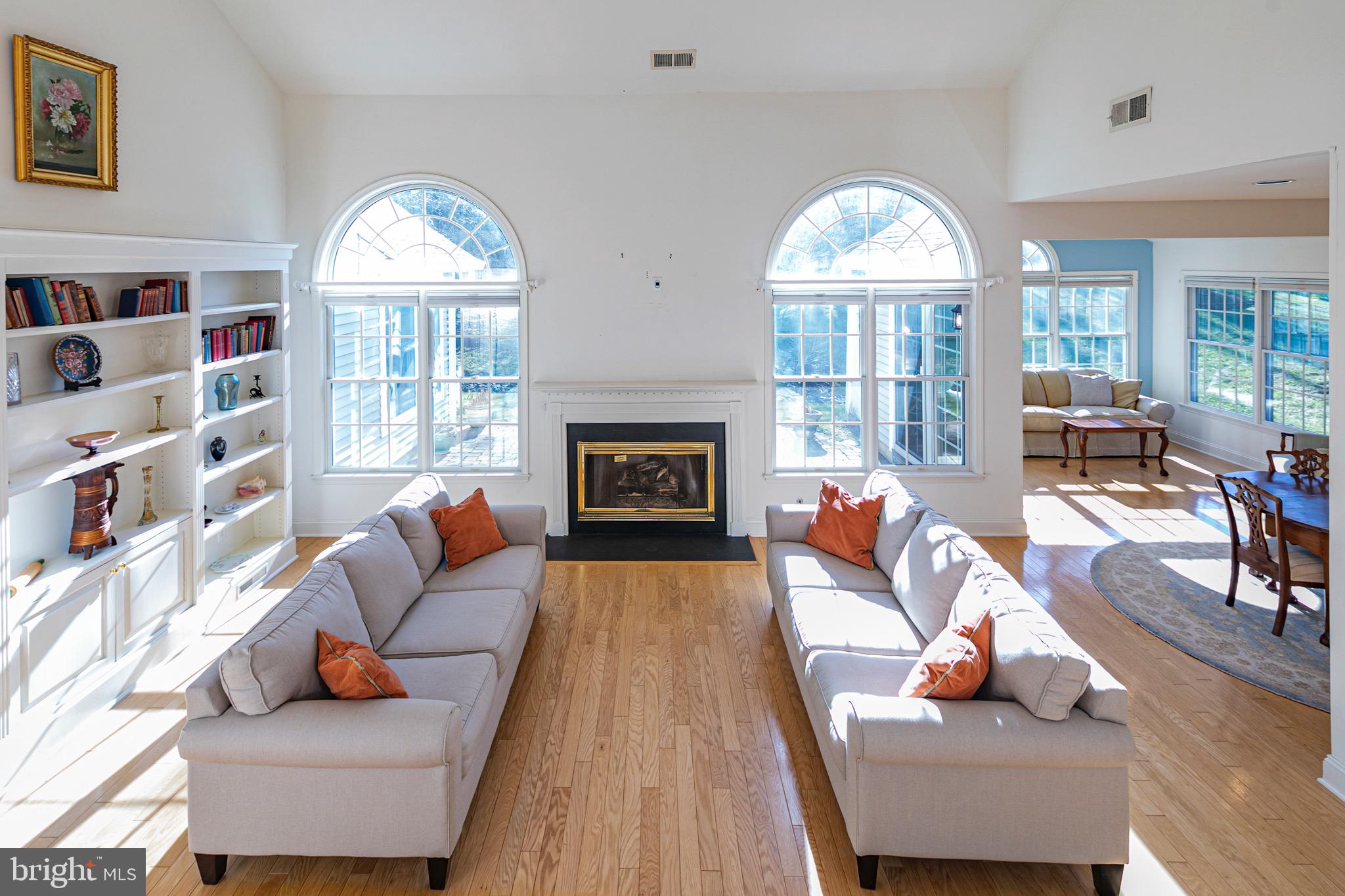 1 Bethpage Drive Skillman, NJ 08558 - Photo 9 of 32 Family Room with view of Sun Room